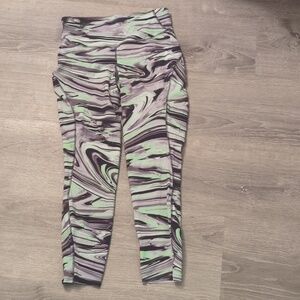 Lululemon Base Pace High-Rise Running Tight 25"Paint Glide Warp Multi size 8